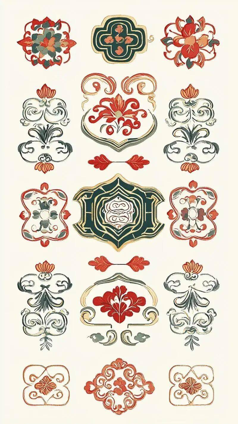 國(guó)風(fēng)古韻-刺繡紋飾紋樣圖案設(shè)計(jì)分享!